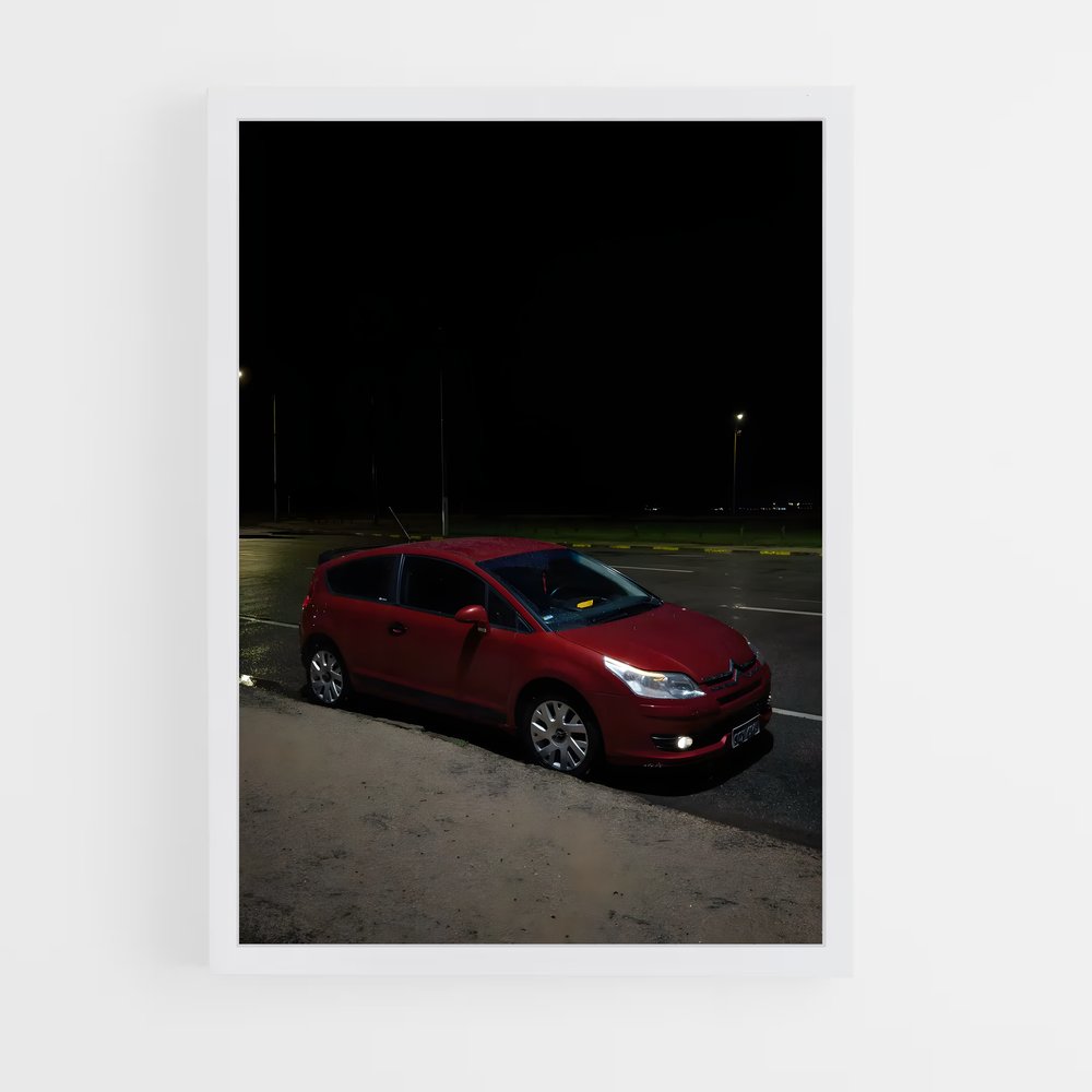 Poster Nuit Rouge – affiche Citroën (vue 3)